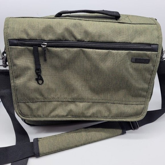 SOLD NWOT Samsonite Modern Utility Messenger Bag Laptop Green - Picture 8 of 13